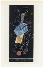 Georges Braque lithograph poster "Sur Quatre Murs"