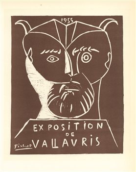 Pablo Picasso lithograph poster Mourlot Vallavris