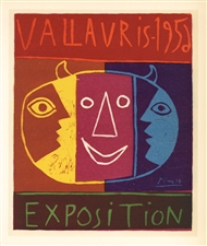 Pablo Picasso lithograph poster | Exposition Vallauris