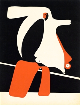 Joan Miro Cahiers d'Art original pochoir, 1934