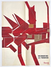 Pablo Palazuelo original lithograph 1955 Maeght Derriere Miroir
