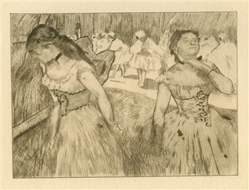 Edgar Degas etching Ballet de Don Juan, Degas 1892 Impressionist Art L'Art Impressionniste