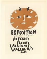 Pablo Picasso lithograph poster "Exposition Poteries, Fleurs, Parfums"