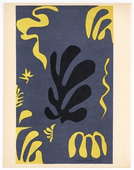 Henri Matisse lithograph Decoupage for XXe Siecle