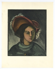 Maurice de Vlaminck lithograph "Madeleine"