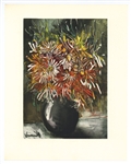 Maurice de Vlaminck lithograph "China Asters"