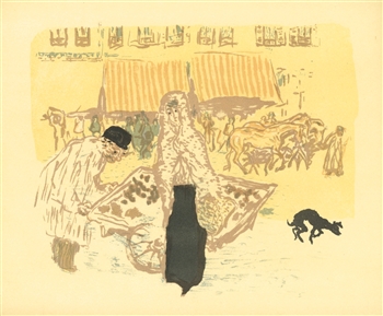 Pierre Bonnard lithograph "Marchand des quatre-saisons"