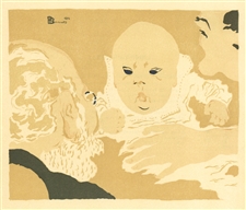 Pierre Bonnard lithograph "Scene de famile"