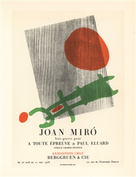 Miro lithograph poster Mourlot