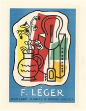 Fernand Leger lithograph poster printed by Mourlot