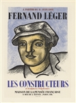 Fernand Leger lithograph poster "Les Constructeurs"