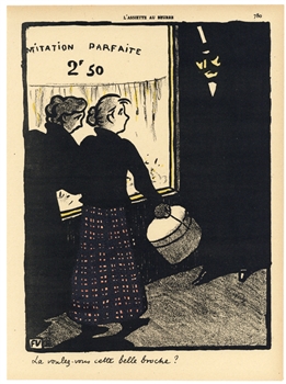 Felix Vallotton original lithograph "Crimes et ChÃ¢timents"