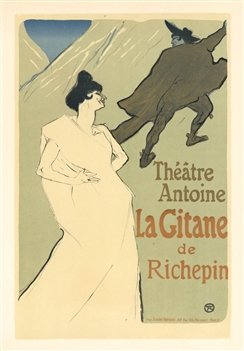 Toulouse-Lautrec lithograph poster La Gitane