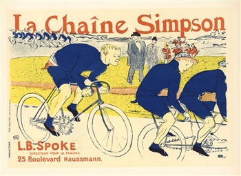 Toulouse-Lautrec lithograph poster La Chaine Simpson