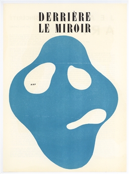 Jean Arp original woodcut for Derriere le Miroir