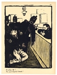 Felix Vallotton original lithograph "Crimes et Chatiments"