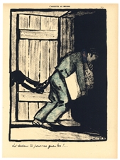 Felix Vallotton original lithograph "Crimes et ChÃ¢timents"