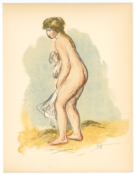 Pierre-Auguste Renoir lithograph "Baigneuse debout"