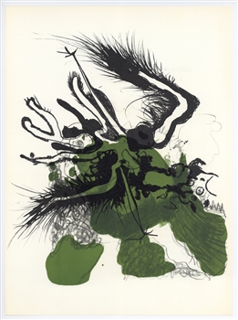 Paul Rebeyrolle original lithograph, 1969