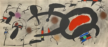 Joan Miro pochoir 1967