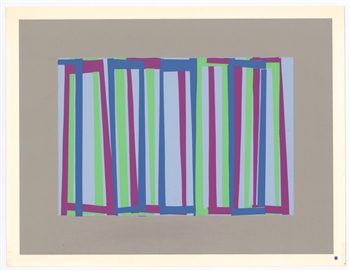 Josef Albers silkscreen | Interaction of Color, 1963