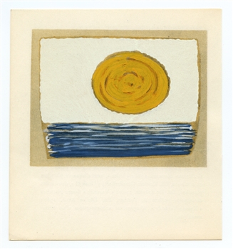 Victor Vasarely pochoir "Soleil-Sauzon"