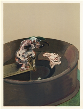 Francis Bacon lithograph "George Dyer Squatting"