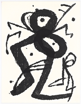 Joan Miro original woodcut Jacques Dupin Miro Graveur