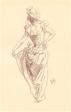 Jules Cheret lithograph for The Studio