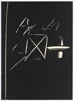 Antoni Tapies lithograph, 1974