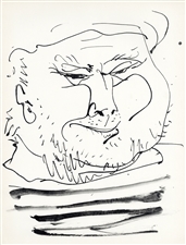Pablo Picasso lithograph "Profil de jeune fille"