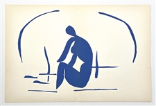 Henri Matisse lithograph "Baigneuse dans les roseaux"