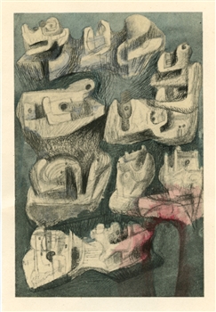 Henry Moore pochoir, 1957