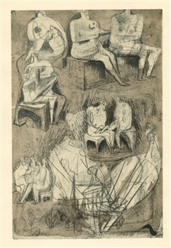 Henry Moore pochoir, 1957