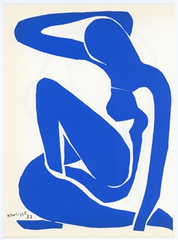 Henri Matisse lithograph "Nu Bleu"