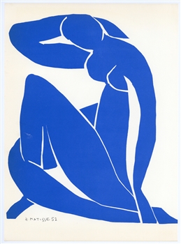 Henri Matisse lithograph "Nu Bleu"