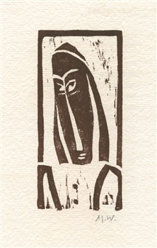 Max Weber original woodcut for Primitives