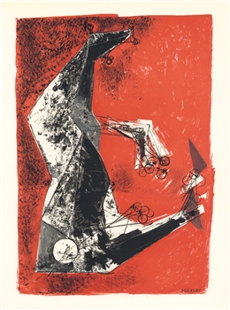 Marino Marini lithograph Miracolo