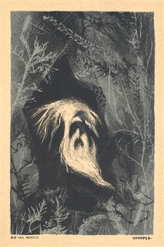 William Gropper original lithograph "Rip van Winkle"