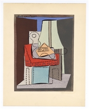 Pablo Picasso Cubist pochoir for Cahiers d'Art, 1926