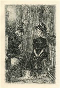 John Sloan original etching Of Human Bondage