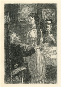 John Sloan original etching Of Human Bondage