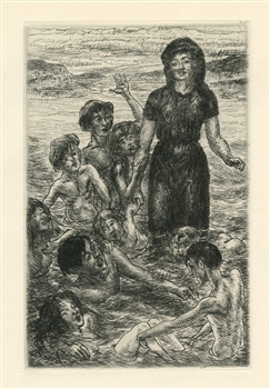 John Sloan original etching Of Human Bondage