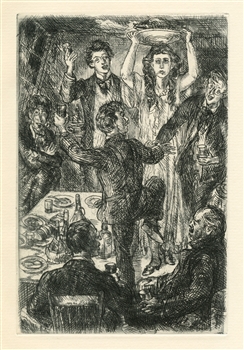 John Sloan original etching Of Human Bondage