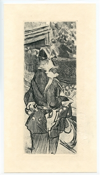 Jacques Villon "Fete Champetre" original etching