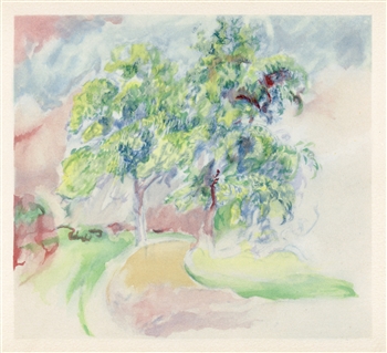 Pierre-Auguste Renoir lithograph Le Chemin Tournant