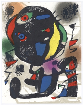 Joan Miro Original Lithograph V 1981
