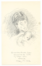 Raphael Soyer rare unpublished lithograph, 1962