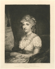 Stephen Ferris Gilbert Stuart etching Mrs Nicklin
