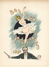 Maurice Neumont lithograph poster "Bal des Incoherents"